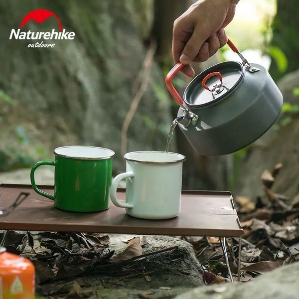 Чайник Naturehike NH17C020-H 1.1 л; алюміній; сірий 62850 фото