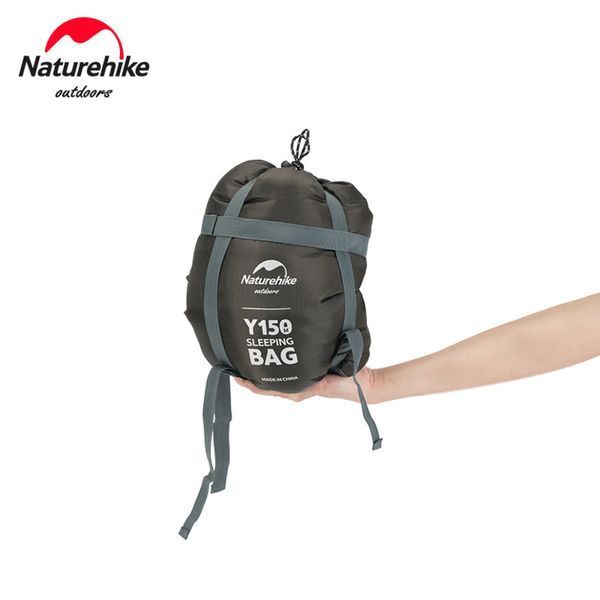 Спальник з капюшоном та закругленим дном Naturehike Y150 NH21MSD08 лівий; темно-блакитний 68967 фото
