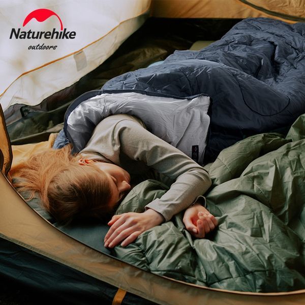 Спальник з капюшоном та закругленим дном Naturehike Y150 NH21MSD08 лівий; темно-блакитний 68967 фото