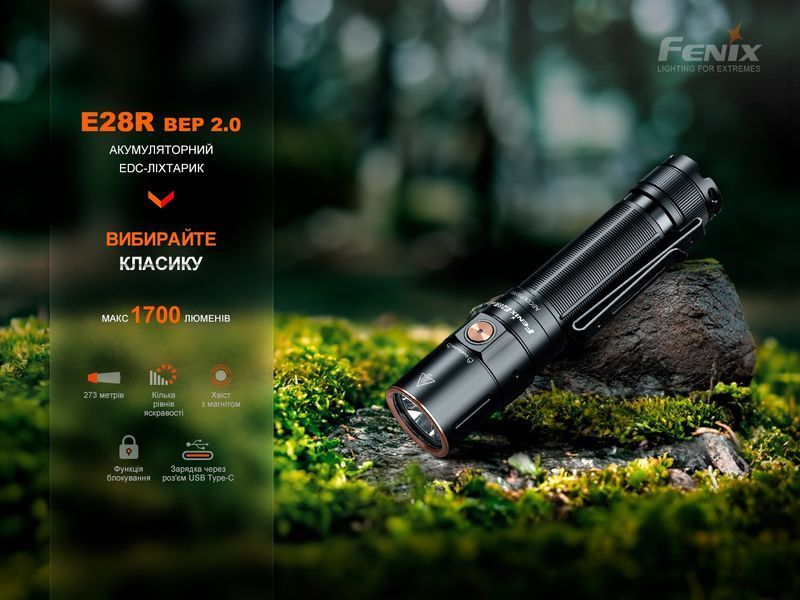 Ліхтар ручний Fenix E28R V2.0 64801 фото