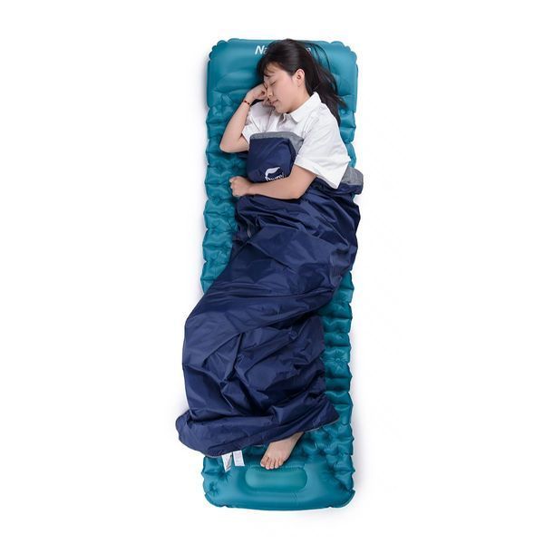 Спальник надлегкий Naturehike LW180 NH21MSD04 лівий; (15&deg;C); p-p XL; темно-блакитний 65507 фото