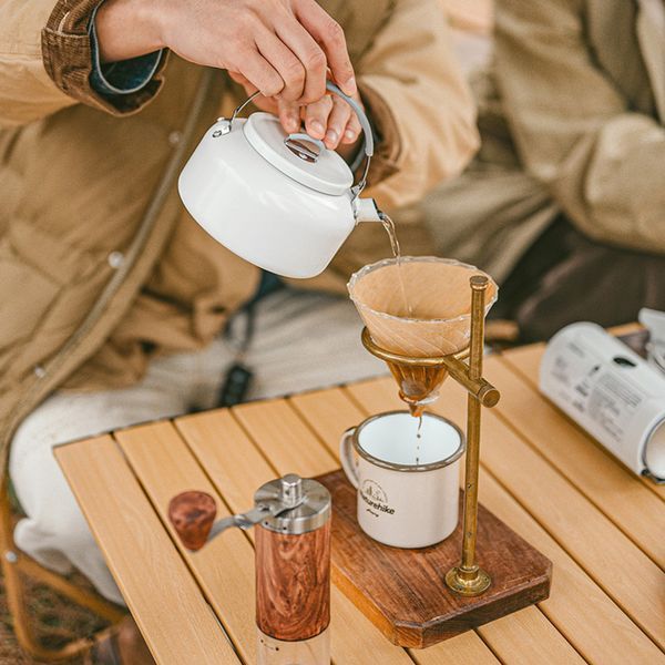 Чайник з керамічним антипригарним покриттям Naturehike CNK2450CF013 0;8 л; алюміній; білий 68968 фото